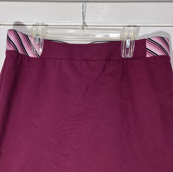 Investments Purple/pink Skirt Elastic Waistband Sz 16w - Picture 3 of 6